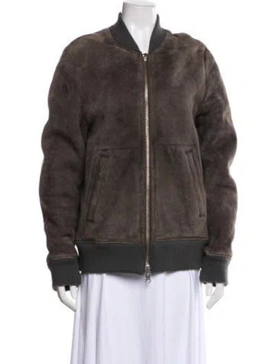 Pre-owned Acne Studios Bomber Jacket In Green