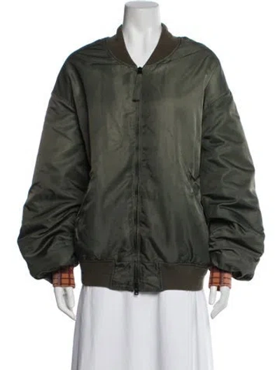 Pre-owned Acne Studios Bomber Jacket In Green