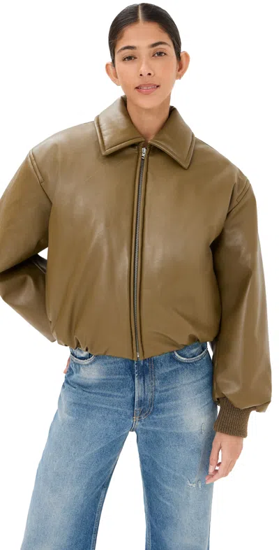 ACNE STUDIOS BOMBER JACKET KHAKI GREEN