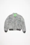 Acne Studios Orlinga Cotton Twill Bomber Jacket Mid Grey In Mid Grey