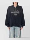 Acne Studios Bomber Jacket With Ribbed Cuffs And Hem