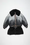 Acne Studios Distressed-effect Bomber Jacket In Faded Black