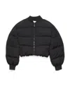 Acne Studios Bomber Puffer Jacket In Black