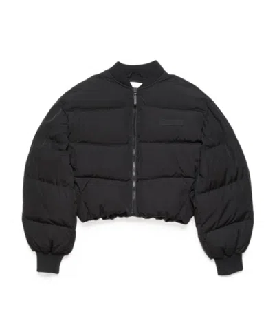 Acne Studios Bomber Puffer Jacket In Black