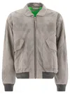 Acne Studios Orlinga Cotton Twill Bomber Jacket Mid Grey
