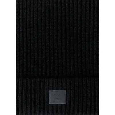 Acne Studios Bonnet En Laine In Black