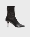 Acne Studios Back Tab Ankle Boot In Black
