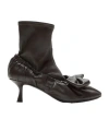 Acne Studios Leather Heel Shoes In Black