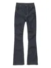 Acne Studios Bow-detail Flared Trousers In Blue