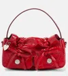Acne Studios Womens Redpocket Leather Shoulder Bag In Red