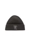 Acne Studios Bow-embroidered Beanie Hat In Gray