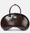 Acne Studios Bowlina Leather Tote Bag In Brown