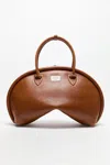 Acne Studios Ssense Exclusive Brown Bowlina Shoulder Bag In Cognac Brown
