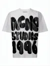 Acne Studios Boxy-cut Cotton T-shirt With Graffiti-style Print In White