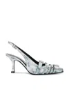 Acne Studios Brandan Sling Back Pump In White & Black
