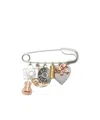 Acne Studios Charms Brooch In Multi