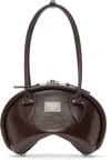 Acne Studios Brown Bowlina Mini Shoulder Bag In Adn Chocolate Brown