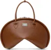 Acne Studios Brown Bowlina Shoulder Bag In 295 Cognac Brown