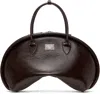 Acne Studios Brown Bowlina Shoulder Bag In Adn Chocolate Brown