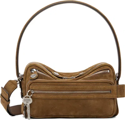 Acne Studios Brown Camero Party Suede Bag