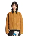 Acne Studios Brown Canvas Jacket In Brown
