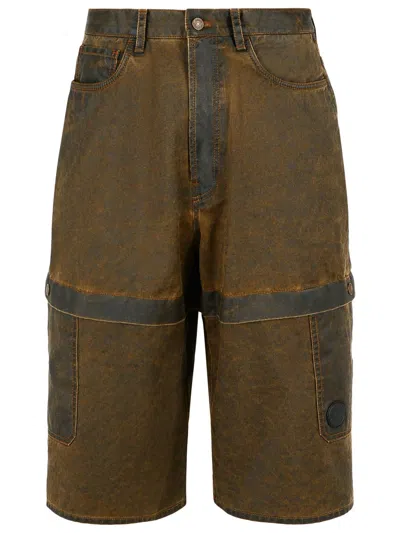 Acne Studios Brown Cotton Bermuda Shorts