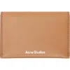 Acne Studios Brown Folded Leather Wallet In 59c Caramel Brown