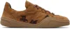 Acne Studios Bars Bear Print Winter Sneakers Rust Brown In Brown