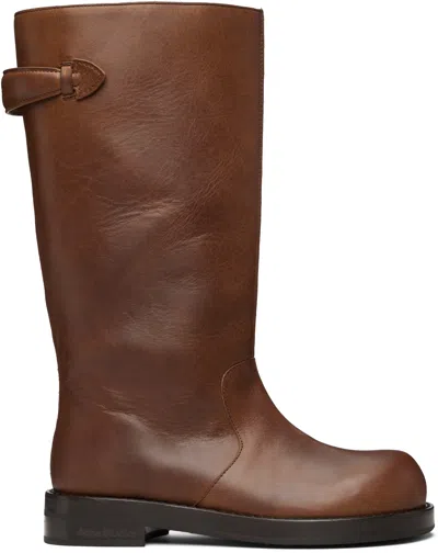 Acne Studios Brown Leather Boots