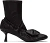 Acne Studios Leather Heel Shoes In Adm Dark Brown