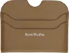 ACNE STUDIOS BROWN LEATHER CARD HOLDER