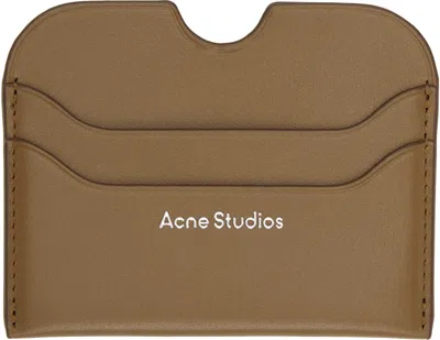 Acne Studios Brown Leather Card Holder