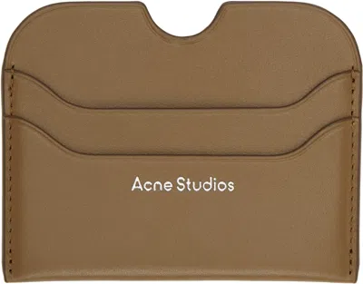 Acne Studios Brown Leather Card Holder