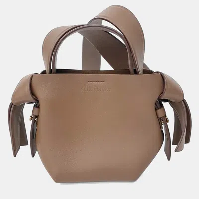 Pre-owned Acne Studios Brown Leather Musubi Micro