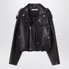 Acne Studios Brown Leather Over Bomber Jacket Women