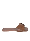 ACNE STUDIOS BROWN LEATHER SANDALS