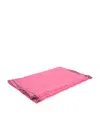 ACNE STUDIOS BROWN LOGO PRINT SCARF