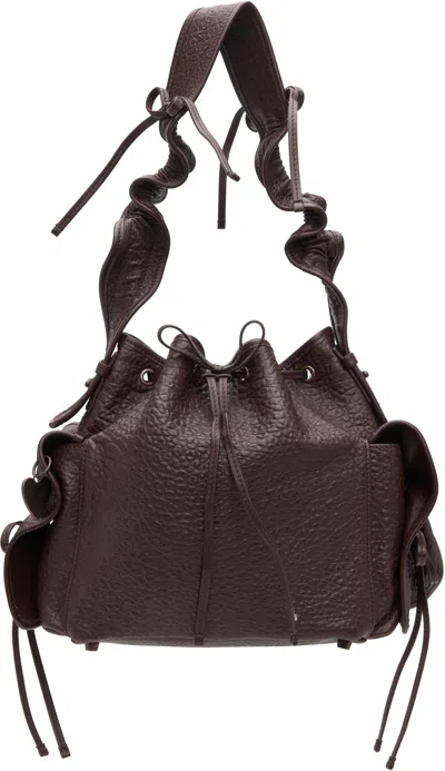 ACNE STUDIOS BROWN MULTIPOCKET BAG