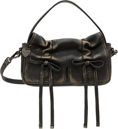 Acne Studios Brown Multipocket Micro Bag In Aip Dark Brown/beige
