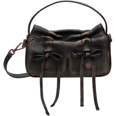 Acne Studios Brown Multipocket Micro Bag In Aip Dark Brown/beige