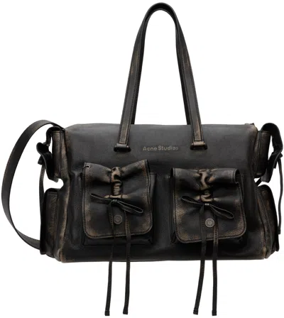 ACNE STUDIOS BROWN MULTIPOCKET TOTE