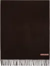 Acne Studios Brown Oversized Fringe Wool Scarf In Ahs Brown Melange