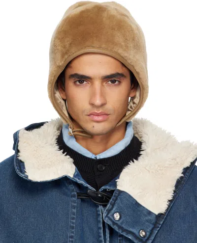 Acne Studios Brown Shearling Hat
