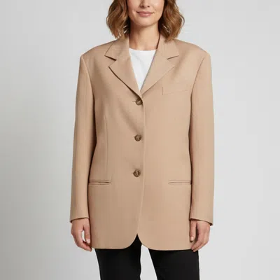 Pre-owned Acne Studios Brown Wool Blend Tailored Jacket S