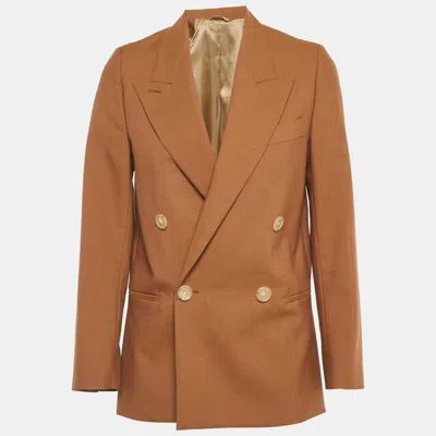 Pre-owned Acne Studios Brown Wool Double Breasted Blazer Xs