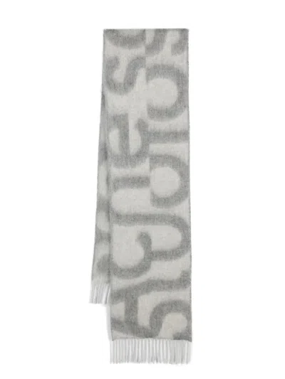 Acne Studios Brushed-effect Scarf In Grey