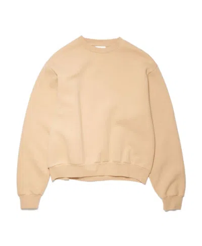 Acne Studios Brushed-fleece Crew-neck Sweatshirt In Nude