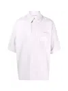 Acne Studios Bubble Logo Polo Shirt In White