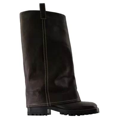 Acne Studios Buckle Boots -  - Leather - Brown