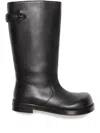 Acne Studios Buckle-detailing Knee-high Boots In Black